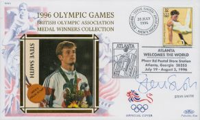 Steve Smith signed 1996 Olympic games FDC. Good condition. All autographs are genuine hand signed