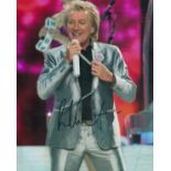 Rod Stewart signed 10x8 colour photo. Good condition. All autographs are genuine hand signed and