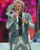 Rod Stewart signed 10x8 colour photo. Good condition. All autographs are genuine hand signed and