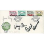 Jeremy Clarkson, Richard Hammond and James May. A British Motor Cars FDC signed by all three BBC Top