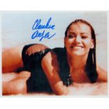 Claudine Auger signed 10x8inch colour photo from Thunderball. Good condition. All autographs are