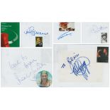 Writing Pad Autograph Collection Approx. 80 Signatures include Niki Lauda was an Austrian Formula