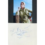 Tippi Hedren signed 8x6inch page and unsigned photo. Good condition. All autographs are genuine hand