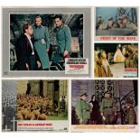 5 x Collection Assorted Lobby Cards. M.G. M's "Crest of The Wave"/"Counterpoint"/WB "Triple