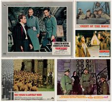 5 x Collection Assorted Lobby Cards. M.G. M's "Crest of The Wave"/"Counterpoint"/WB "Triple