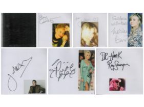 Autograph Album Collection 75 signed. Signatures include is an English guitarist, songwriter, singer