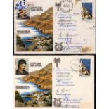 Escape from Crete multi-signed cover collection. 2 in total. Good condition. All autographs are