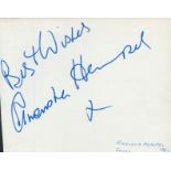 Anoushka Hempel signed 5x4inch white card. Good condition. All autographs are genuine hand signed