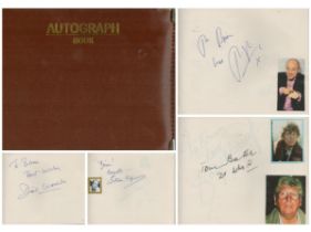 Autograph Book Collection 82 signed. Signatures include was an Englis comedian & Actor &