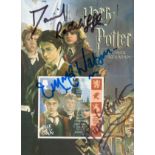 Harry Potter, an Isle of Man unused stamp card. Signed by Daniel Radcliffe in the title role, Rupert