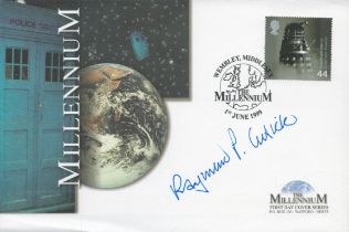Raymond Cusick (1923-2013), a signed Millennium FDC with Dalek stamp. Designer of The Daleks for Dr.