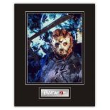 SALE! Friday The 13th Kane Hodder hand signed professionally mounted display. This beautiful display