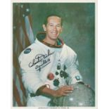 Astronaut Charles Duke signed 10x8 inches original NASA colour photo. Good condition. All autographs