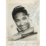 Sam Cooke (1931 1964) King of Soul Singer Signed Vintage Photo. Good condition. All autographs are