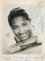 Sam Cooke (1931 1964) King of Soul Singer Signed Vintage Photo. Good condition. All autographs are