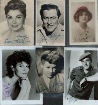 Collection 6 signed 5xblack & white photos plus 1 postcard Gladys Cooper was an English actress