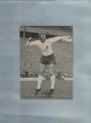 Bobby Moore 1966 England World Cup Captain Signed Vintage England 7x9 Mounted Cut Picture. Good