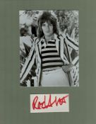 Rod Stewart British Rock & Pop Singer Signed Card With 11x15 Mounted Photo Display. Good