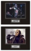 SALE! Lot of 2 Horror hand signed professionally mounted displays. These beautiful displays