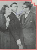 Hattie Jacques & Eric Sykes English Comedy Actors Signed 7x10 Magazine Cut Picture. Good