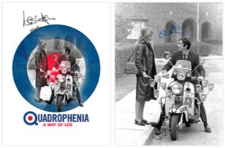 SALE! Lot of 2 Quadrophenia hand signed 16x12 photos. This is a beautiful lot of 2 hand signed large