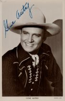 Gene Autry American Actor Signed Vintage Picturegoer Postcard Photo. Good condition. All