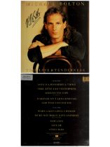 Michael Bolton American Singer And Songwriter Signed 1991 Lp Record 'Time Love & Tenderness'. Good