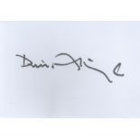 David Attenborough signed 6x4inch white card. Good condition. All autographs are genuine hand signed