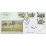 Cricket Kent Legends Colin Cowdrey, Godfrey Evans and Alan Knott multi signed Kent v Lancashire at