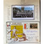 Celtic Lisbon Lions multiple signed 1971 Challenge football cover v Feyenoord. Signed by 11 of the