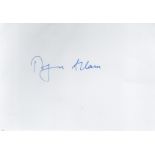 Roger Allam signed 6x4inch white card. Good condition. All autographs are genuine hand signed and