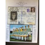 Celtic Lisbon Lions multiple signed 1970 European Cup football cover v Leeds. Signed by 12 of the