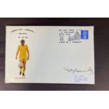 Leeds Utd football Billy Bremner signed 1972 Leeds V Arsenal FA Cup cover. Good condition. All