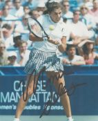 Tennis Monica Seles signed 10x8 inch colour photo. Good condition. All autographs are genuine hand