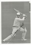Cricket Graeme Hick signed 10x7 inch vintage black and white photo. Good condition. All autographs