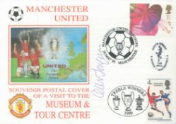 Alex Ferguson signed Manchester United souvenir FDC double PM Manchester United in Europe Manchester