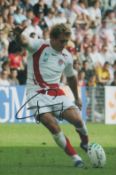 Rugby Union Jonny Wilkinson signed 12x8 inch colour photo pictured in action for England during