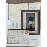 1925 Alan Morton Scottish football legend signed autograph album page. Set on A4 descriptive page