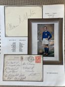 1925 Alan Morton Scottish football legend signed autograph album page. Set on A4 descriptive page