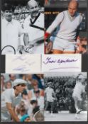 Tennis Bob Hewitt and Frew McMillan 12x8 signature piece includes two signed album pages and four