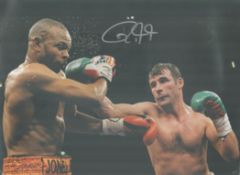 Boxing Roy Jones Jnr signed 16x12 inch colour photo pictured during his fight with Joe Calzaghe.