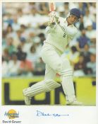 Cricket David Gower signed Autographed Editions 10x8 inch colour photo. Good condition. All