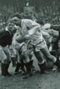 Rugby Union Bill Beaumont Signed 12 x 8 inch Black and White Photo. Signed in black ink. Good