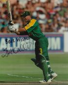 Cricket. Jacques Kallis Signed 10 x 8 inch Colour Glossy Photo. Signed in black ink. Good condition.