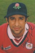 Cricket Wasim Akram signed 6x4 inch colour photo. Good condition. All autographs are genuine hand
