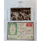 1953 Coronation Cup Celtic V Hibernian multiple signed football cover. Autographs of 11 Celtic
