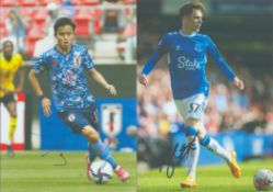 Football collection of 7 signed 12x8 photos signatures include James Garner, Takefusa Kubo, Takumi
