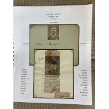 1939 England football Eddie Hapgood and Len Goulden signed on two cards with magazine photos and