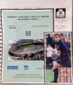 Rod Stewart signed 1999 Queens Park v Celebrity XI Hampden Park re opening brochure and picture or