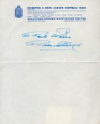 Football Brian Clough signed 10x8 inch Brighton and Hove Albion signed page. Good condition. All